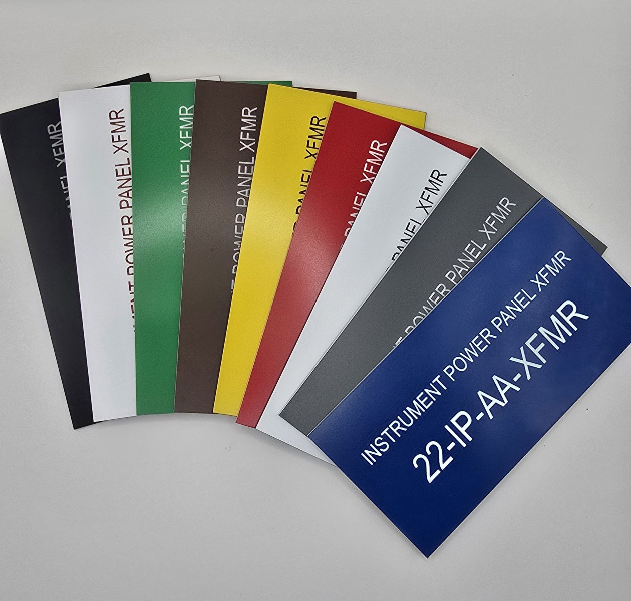 Lamacoid color samples — Jackson Engraving